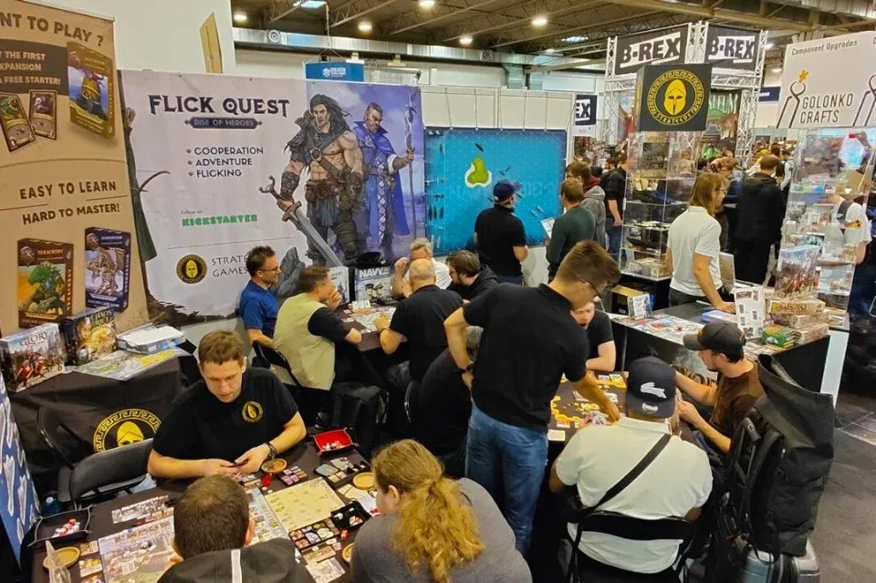 Stoisko Strategos Games na targach gier planszowych